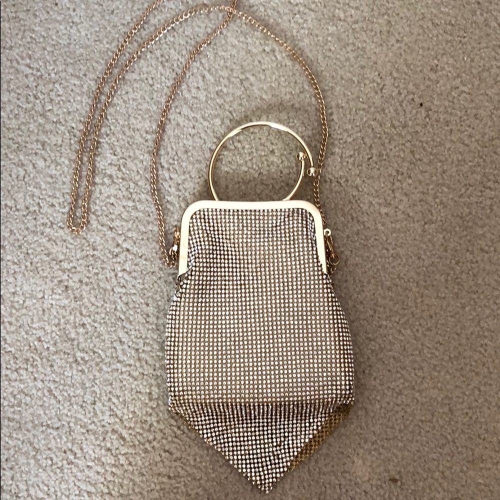 NWOT Nordstrom ring mesh clutch - Picture 3 of 4